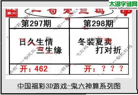 鬼六神算胆码图-17298期