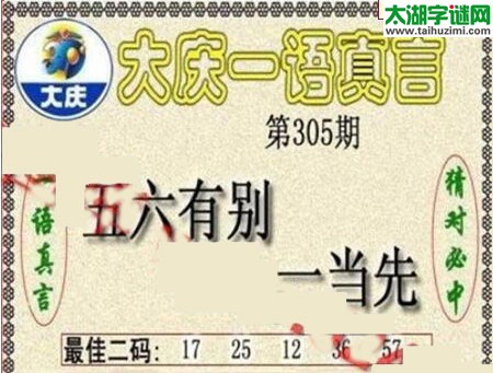 大庆黑胆王图17305期