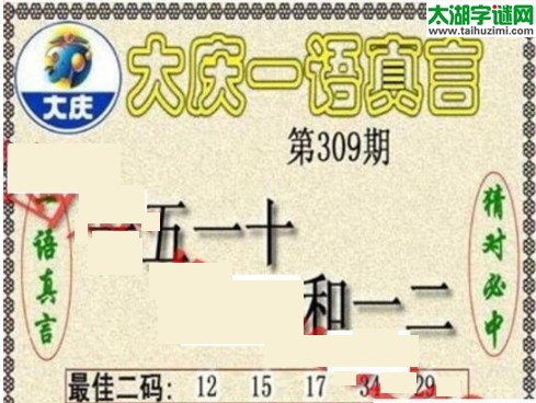 大庆一语真言-2017309期