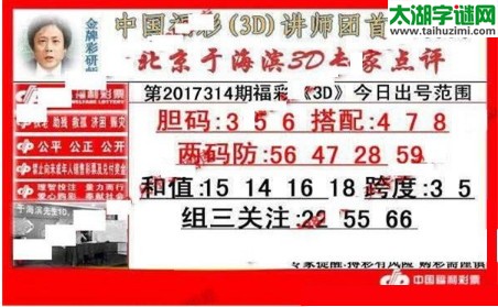 于海滨专家点评17314期