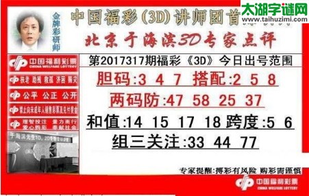 于海滨专家点评17317期