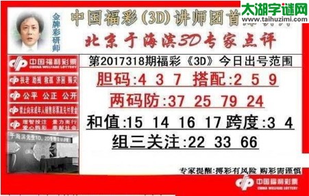 于海滨专家点评17318期