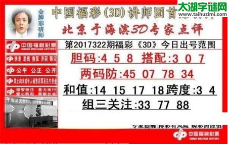 于海滨专家点评17322期