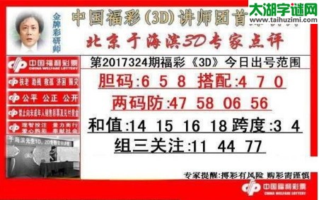 于海滨专家点评17324期