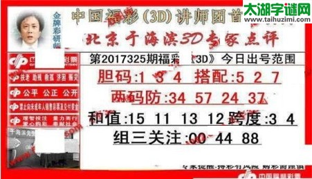 于海滨专家点评17325期