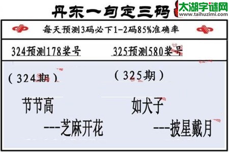 福彩3d第17325期山东真诀