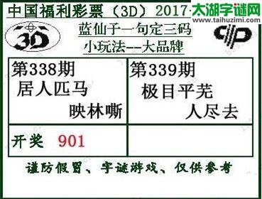 蓝仙子一句定三码17339期