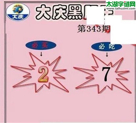 大庆黑胆王图17343期