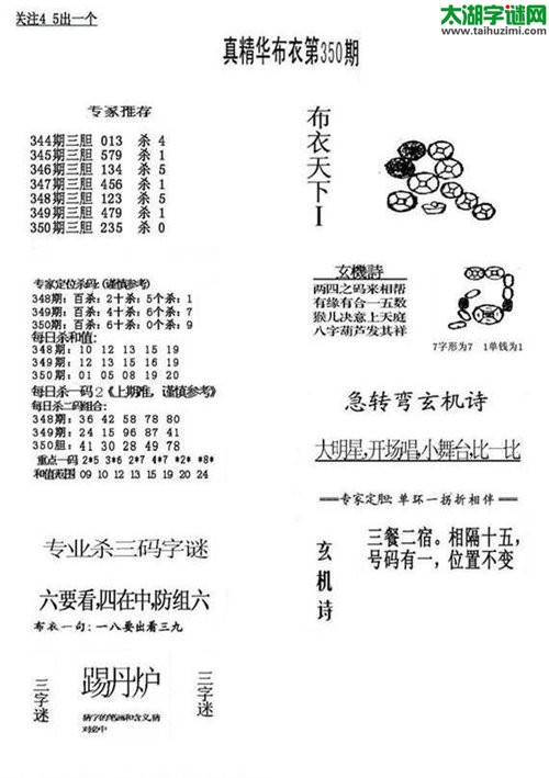 3d17350期：真精华布衣天下图库