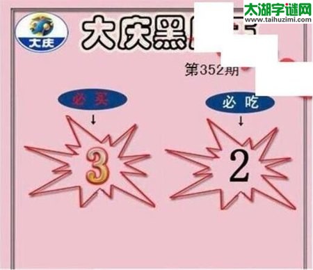 3d352期：大庆黑胆王全图+一语真言