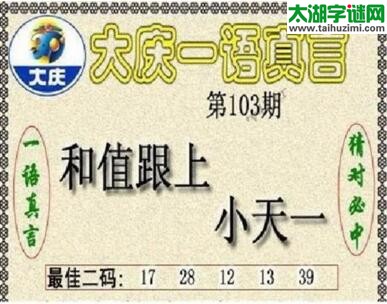 大庆黑胆王图18103期