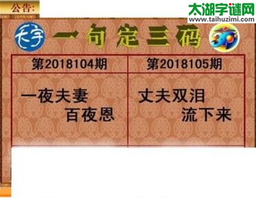 3d105期：天宇一句定三码+胆码图