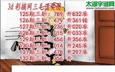 3d132期:三毛追奖图+三毛藏机图