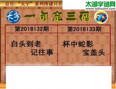 3d133期：天宇一句定三码+胆码图