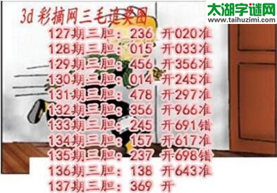 3d137期:三毛追奖图+三毛藏机图