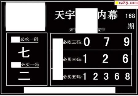 3d168期：天宇一句定三码+胆码图