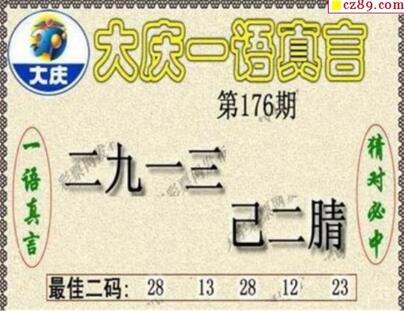 大庆黑胆王图18176期