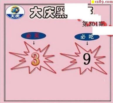 3d301期：大庆黑胆王全图+一语真言