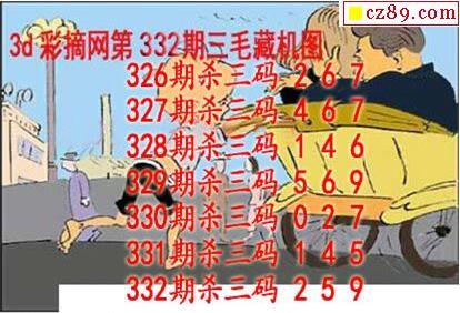福彩3D第2018332期藏机图