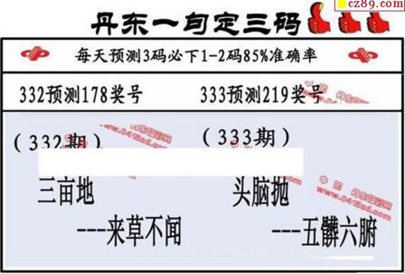 福彩3d第18333期山东真诀