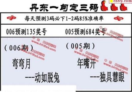 福彩3d第19006期山东真诀