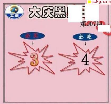 3d007期：大庆黑胆王全图+一语真言